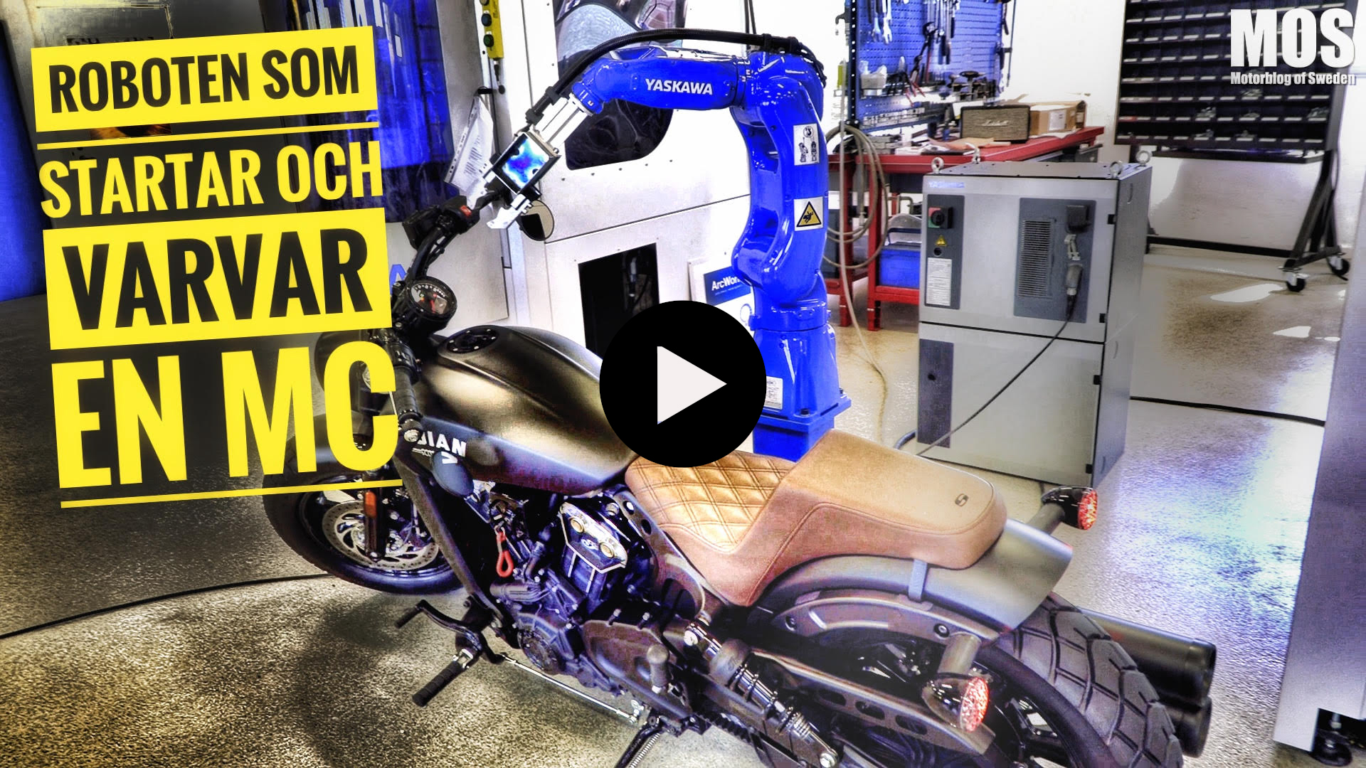 Roboten som startar och varvar en MC Motorblog of Sweden