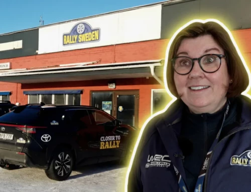 MOS SLADDAR IN PÅ LAGRET! Centralpunkten för Rally Sweden