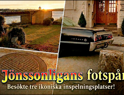 Vi besöker Jönssonligans ikoniska platser i Jönssonbilens replika!