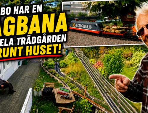 När tåghobbyn tar över hela trädgården!